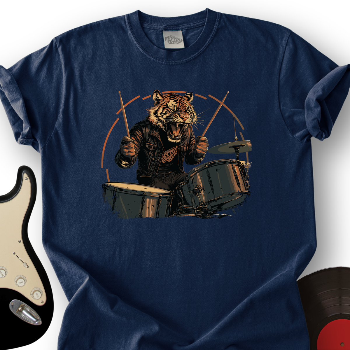 Tiger Drummer T-Shirt product image 3