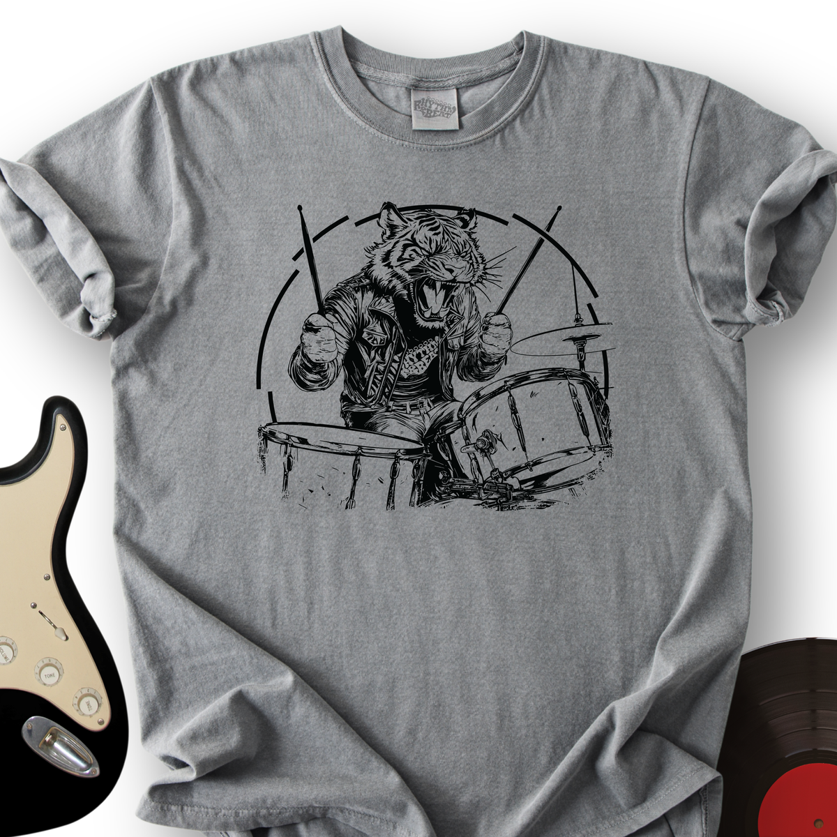 Tiger Drummer T-Shirt product image 2