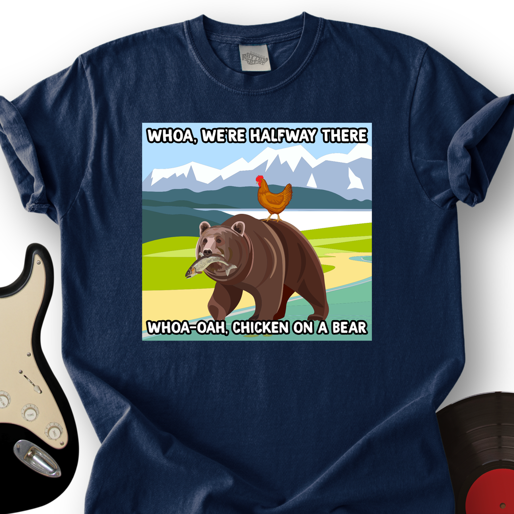 Chicken On A Bear T-Shirt product image 3