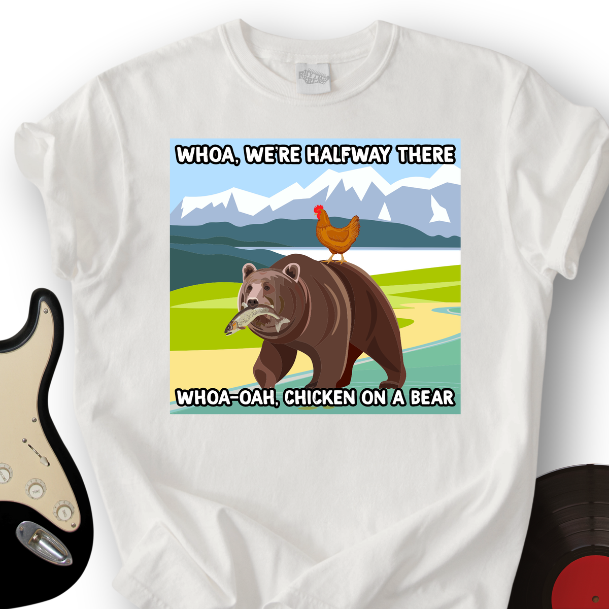 Chicken On A Bear T-Shirt product image 6