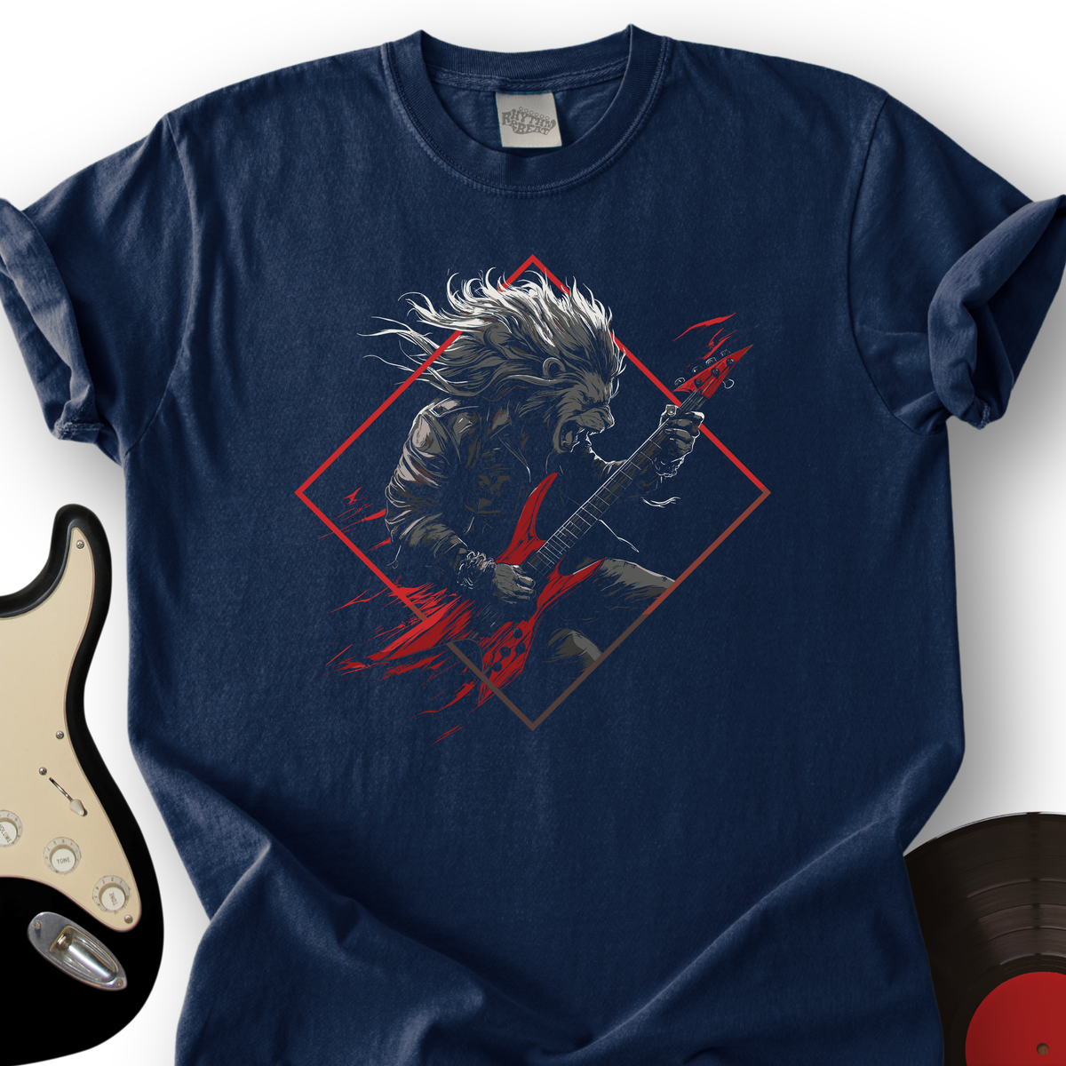 Lion Guitar T-Shirt product image 3