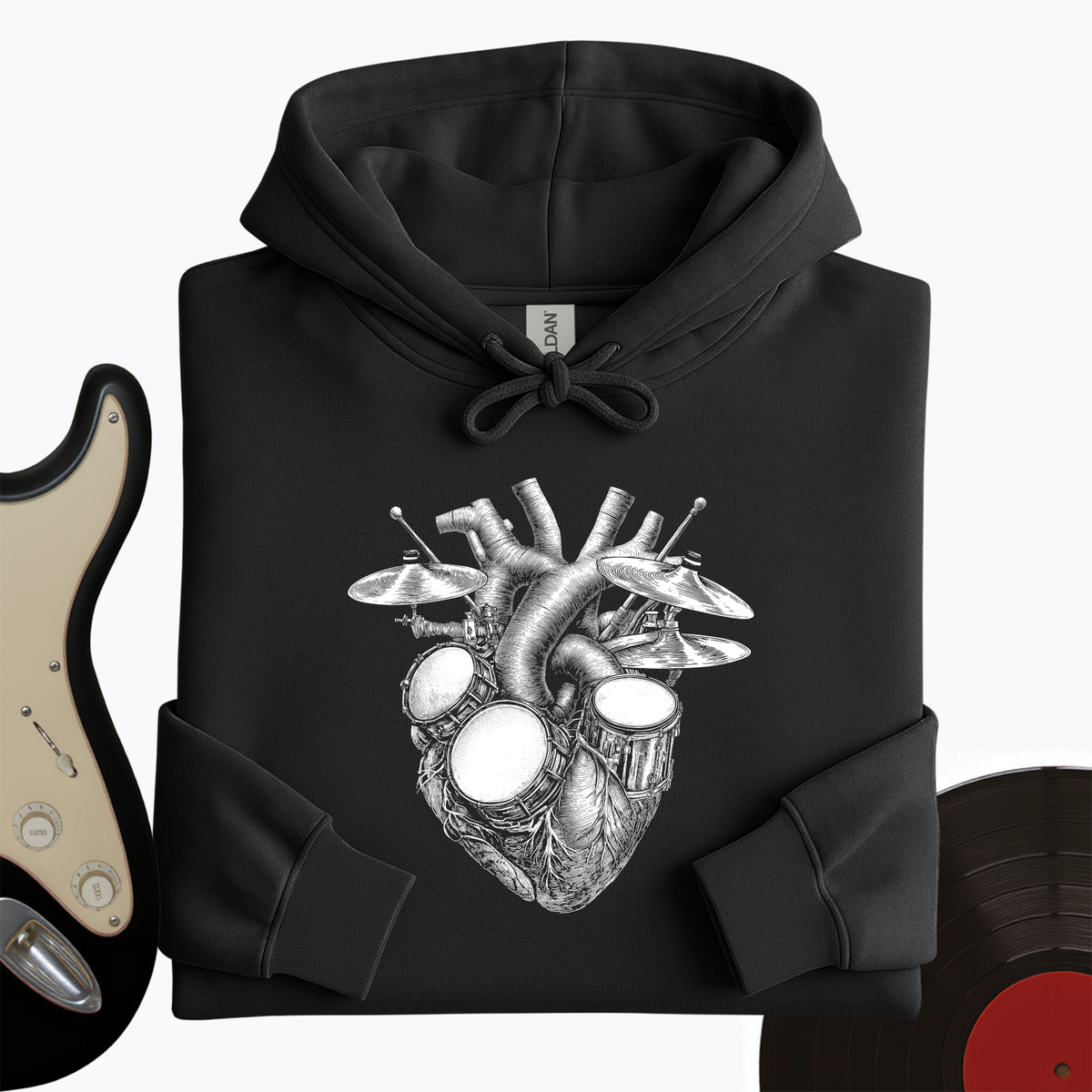 Drums Heart Hoodie product image 6