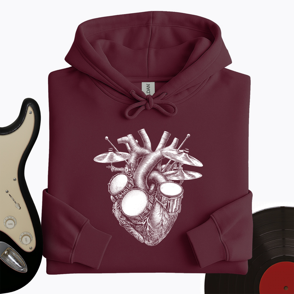 Drums Heart Hoodie product image 2