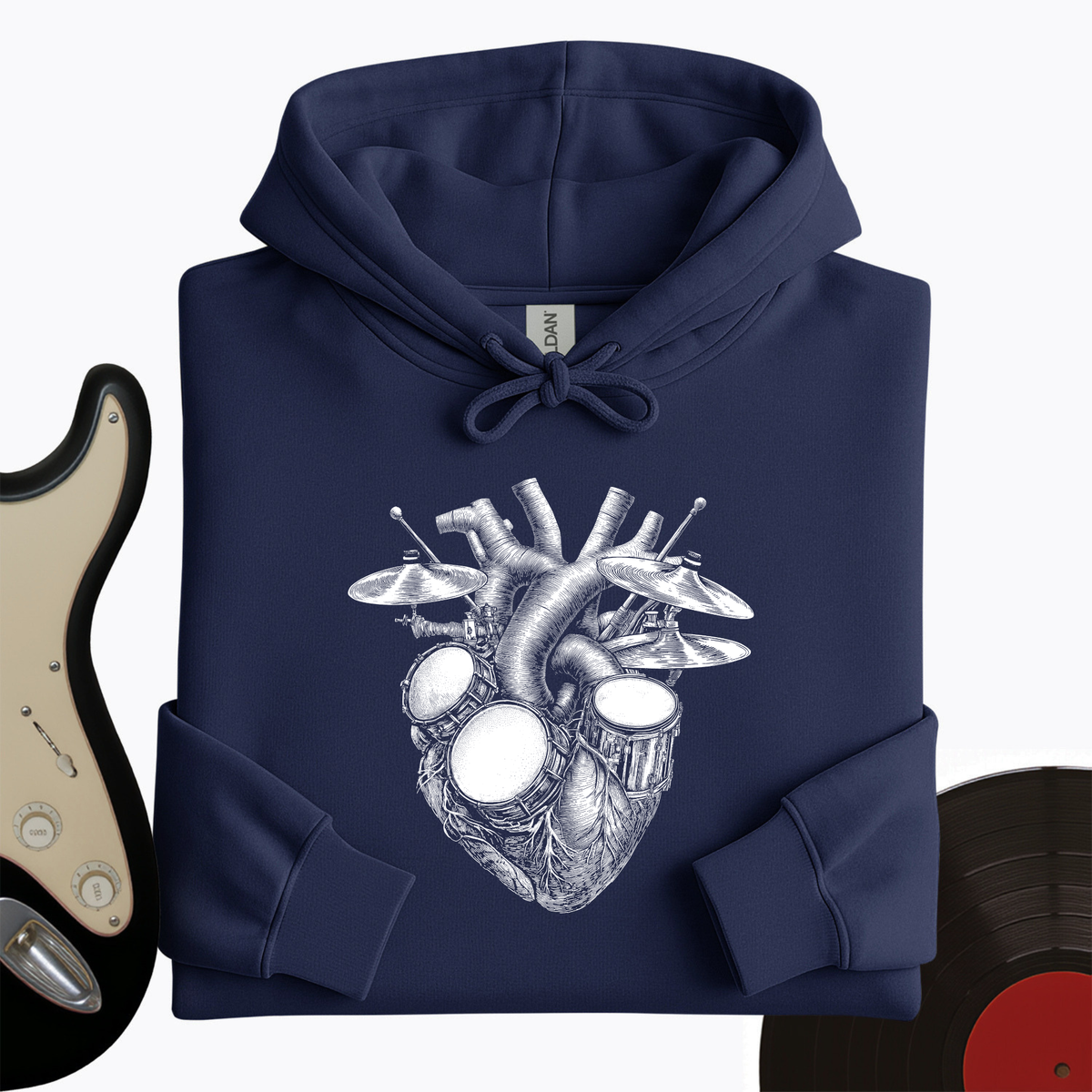 Drums Heart Hoodie product image 3