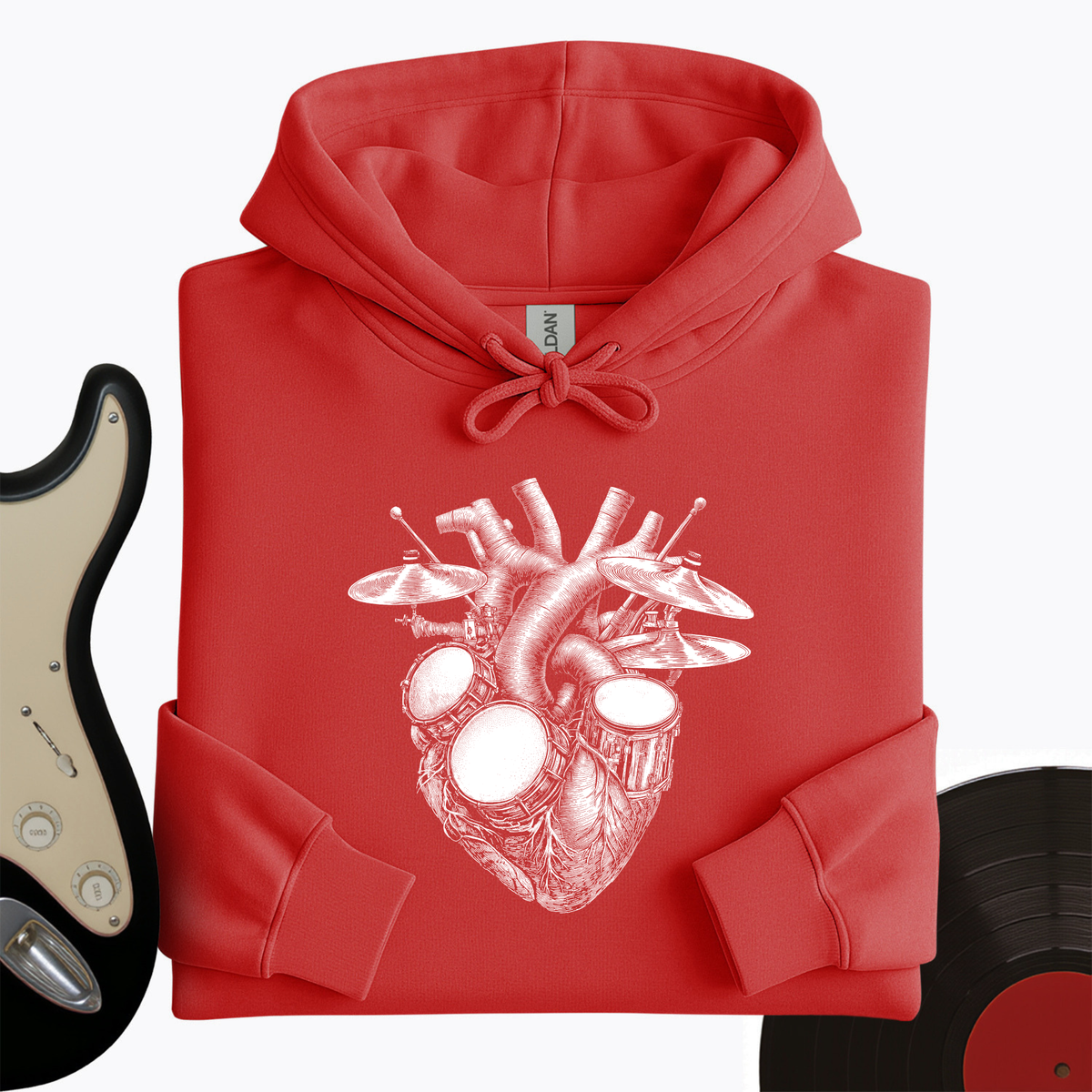 Drums Heart Hoodie product image 7