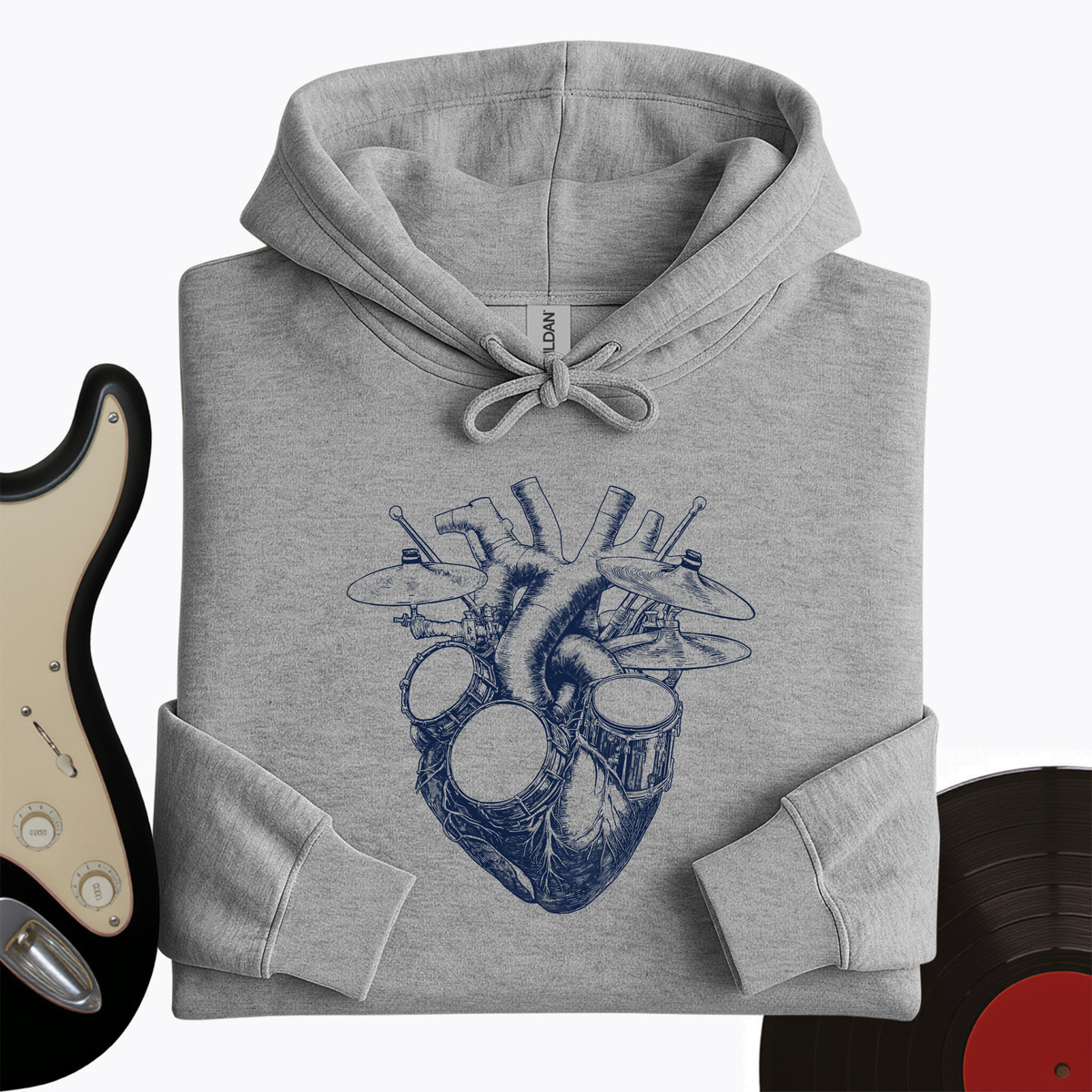 Drums Heart Hoodie product image 4