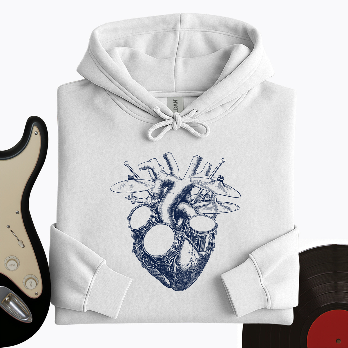 Drums Heart Hoodie product image 5