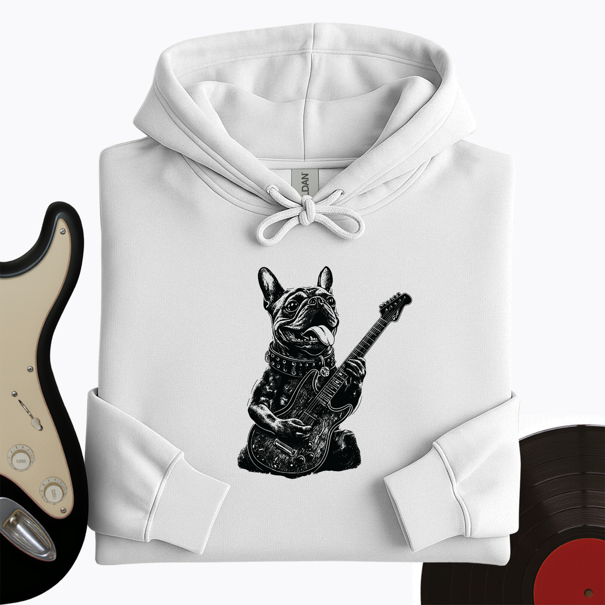 French Bulldog Guitar Hoodie product image 6