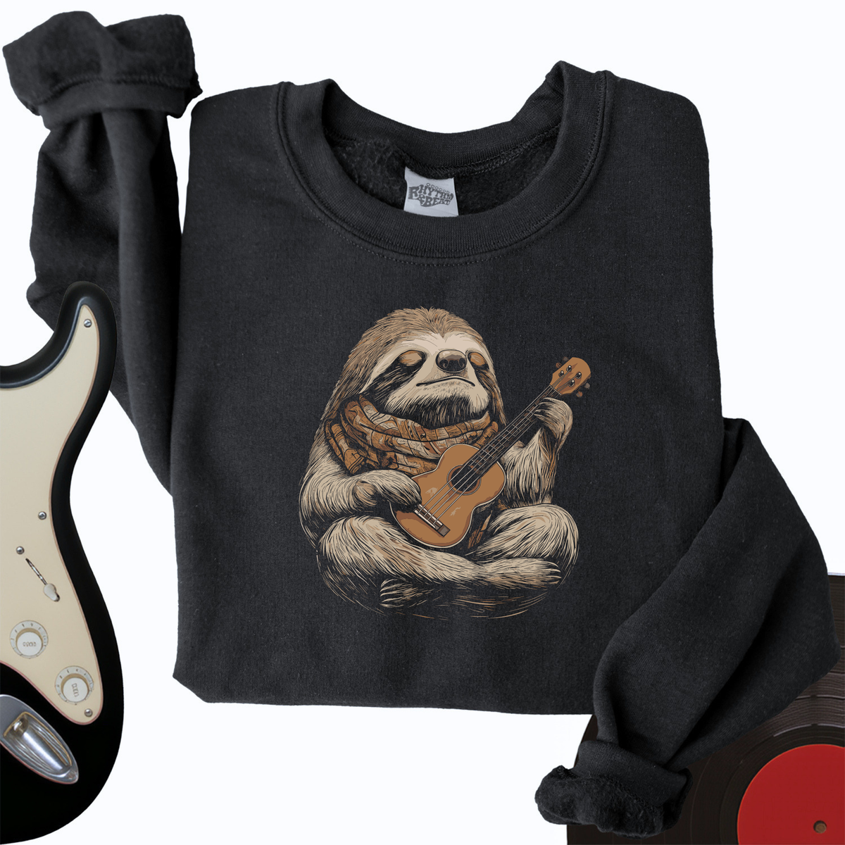 Sloth Ukulele Crewneck product image 1