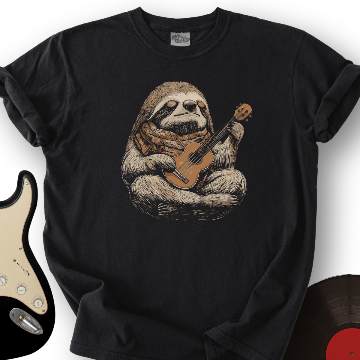 Sloth Ukulele T-Shirt product image 6