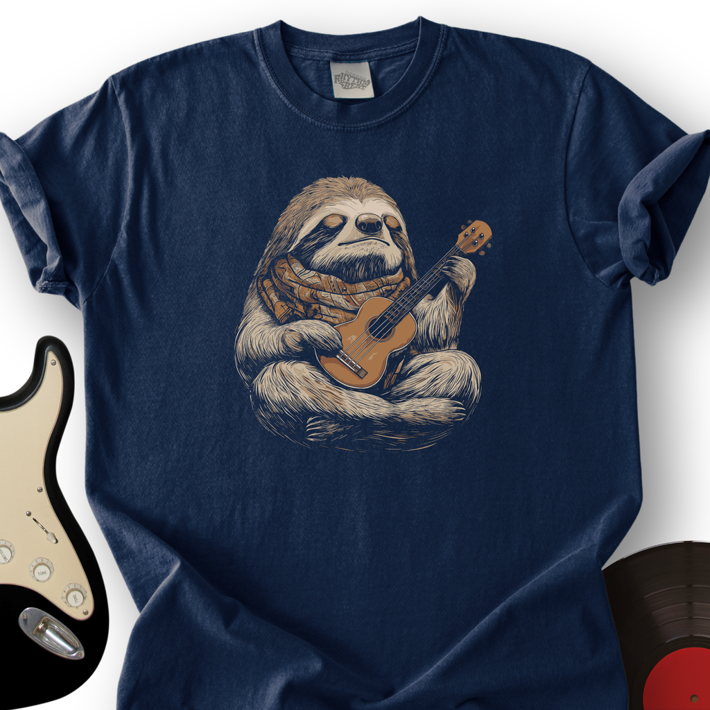 Sloth Ukulele T-Shirt product image 2