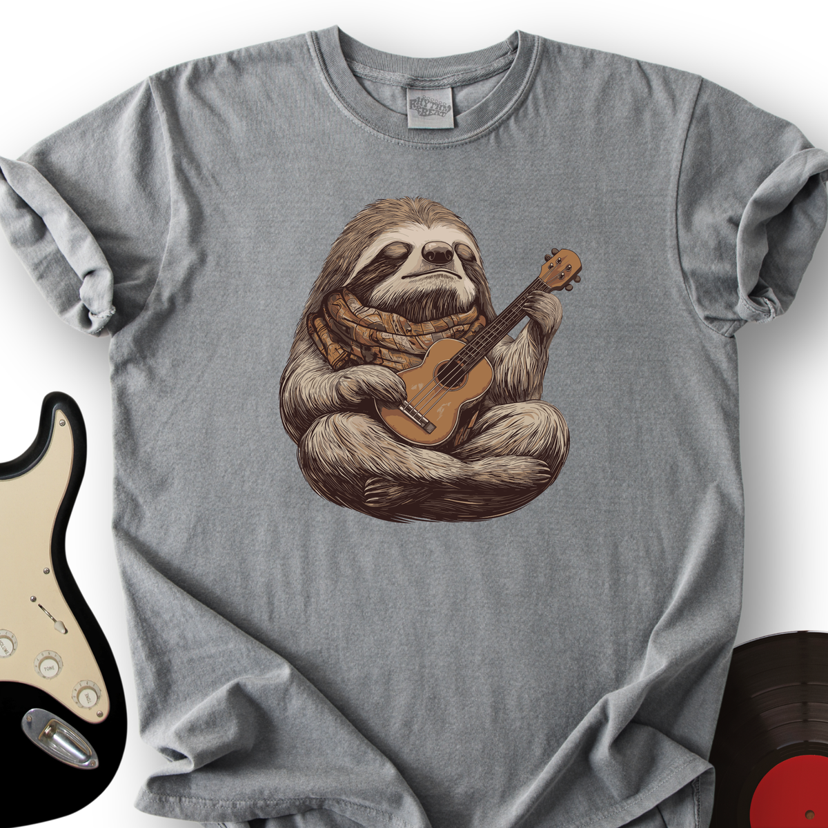 Sloth Ukulele T-Shirt product image 4