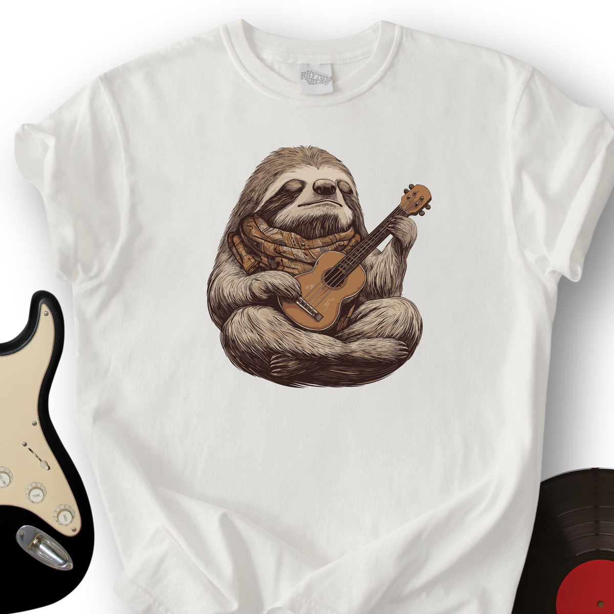 Sloth Ukulele T-Shirt product image 5