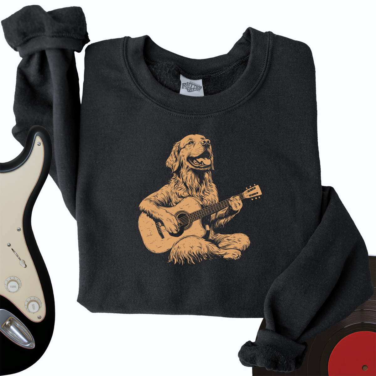 Golden Retriever Guitar Crewneck product image 4