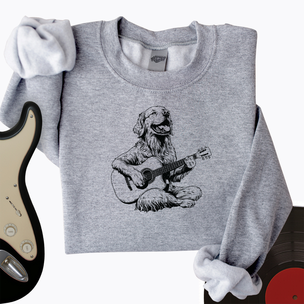 Golden Retriever Guitar Crewneck product image 2