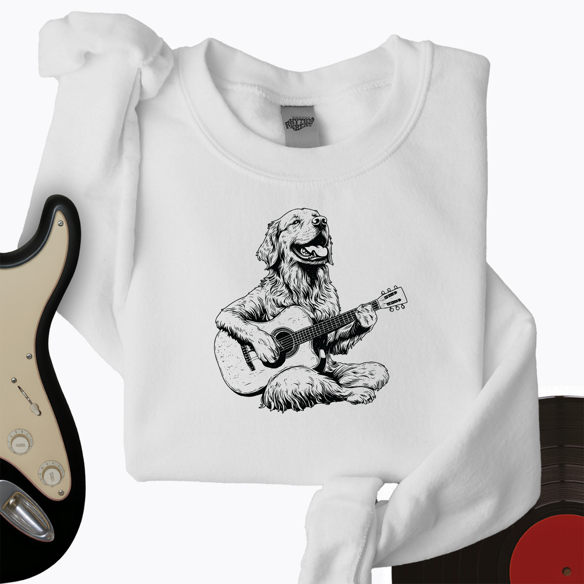 Golden Retriever Guitar Crewneck product image 3