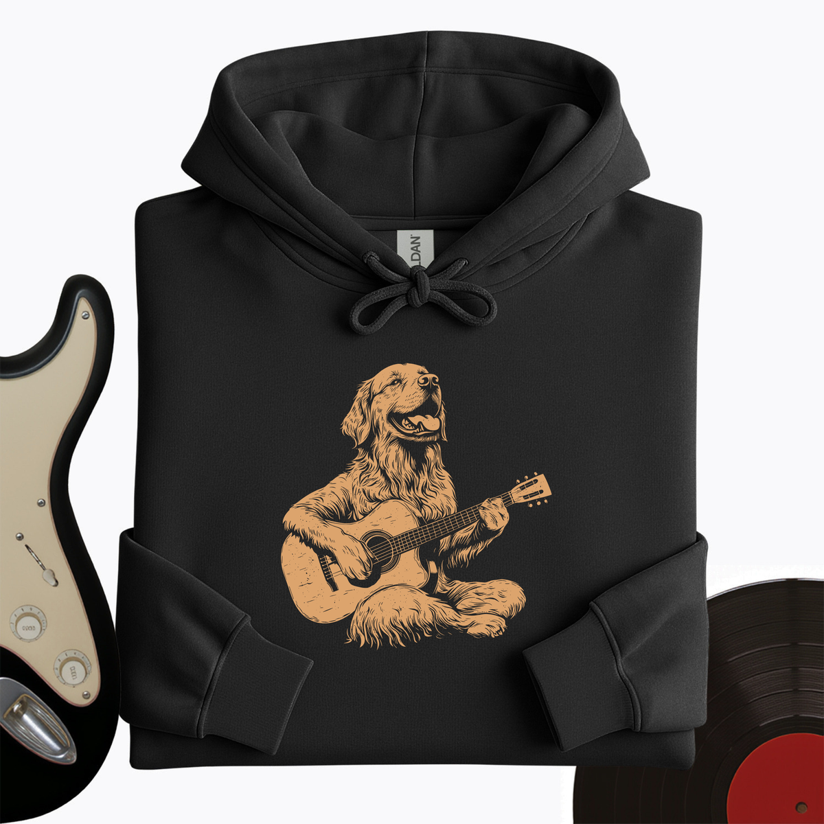Golden Retriever Guitar Hoodie product image 6