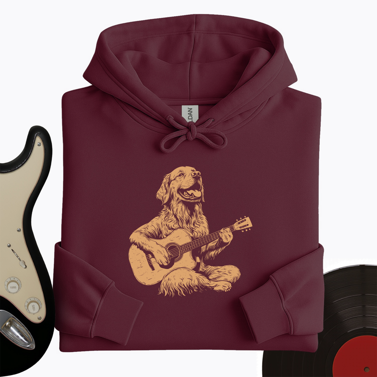 Golden Retriever Guitar Hoodie product image 3