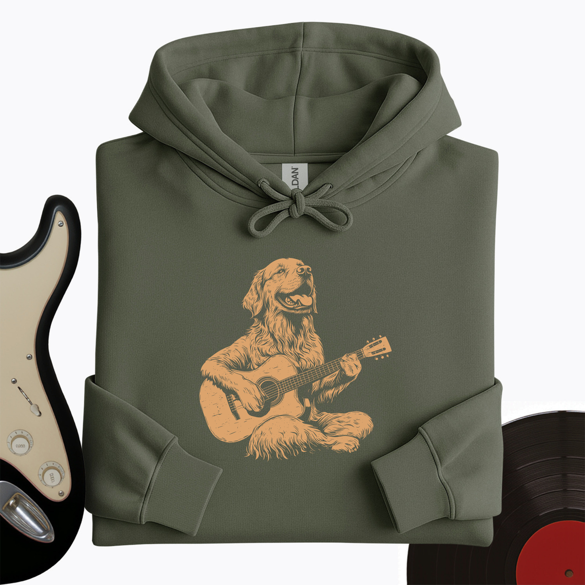 Golden Retriever Guitar Hoodie product image 9