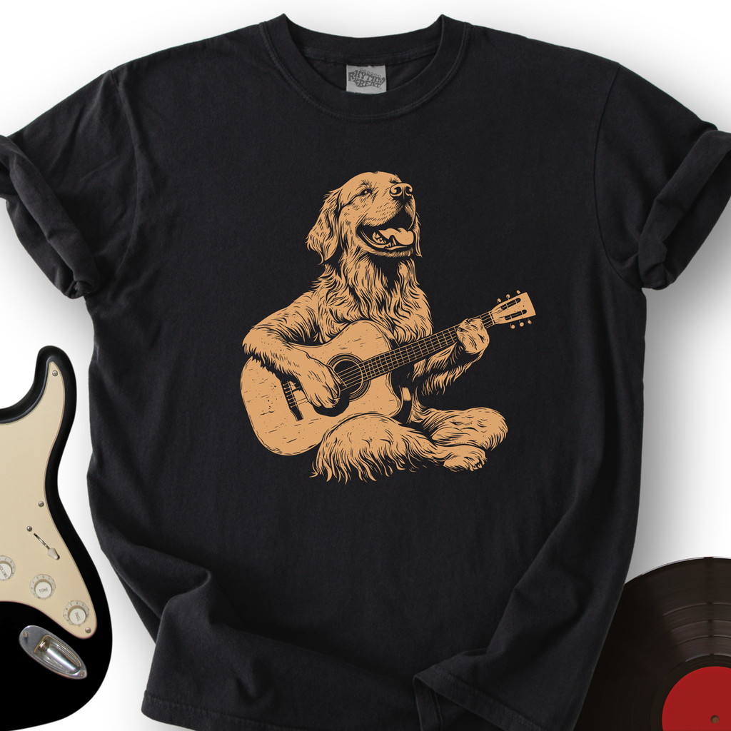 Golden Retriever Guitar T-Shirt product image 6