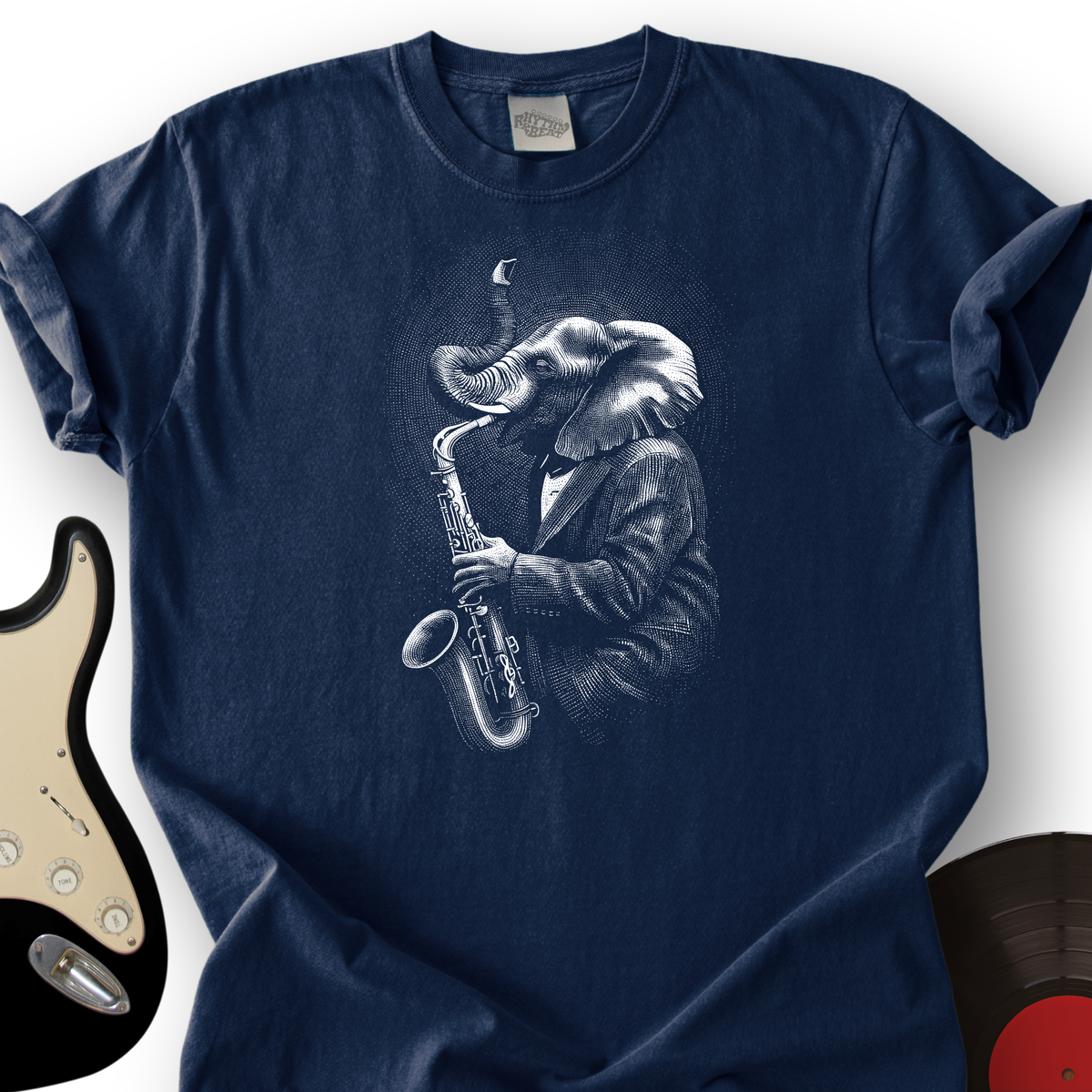 Elephant Saxophone T-Shirt product image 3