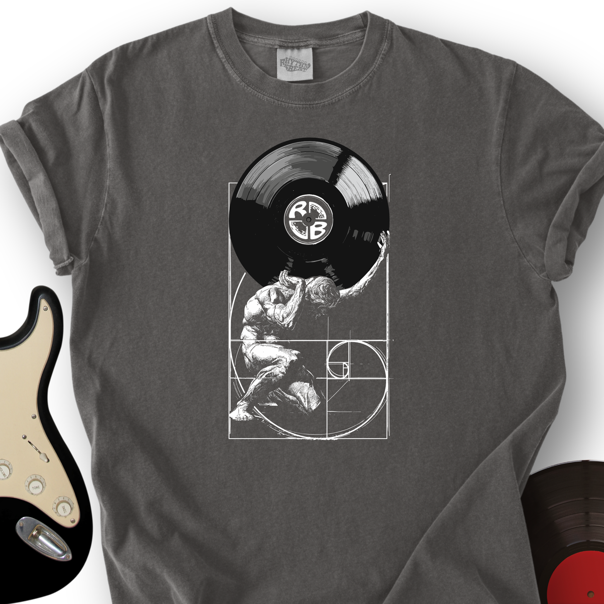 Atlas Fibonacci Vinyl T-Shirt product image 2