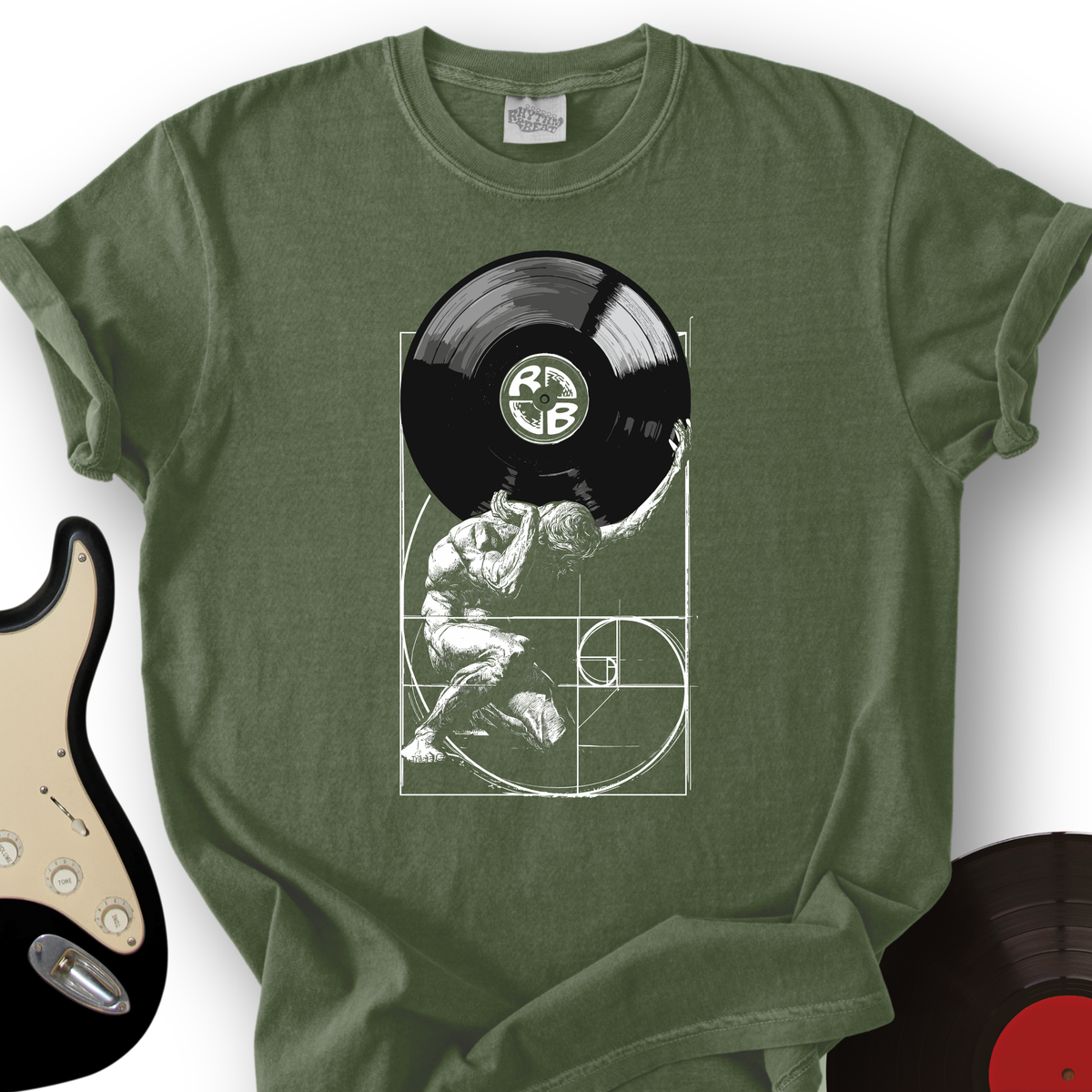 Atlas Fibonacci Vinyl T-Shirt product image 7