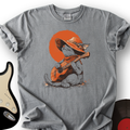Peaceful Cat Acoustic Guitar T-Shirt product image 1