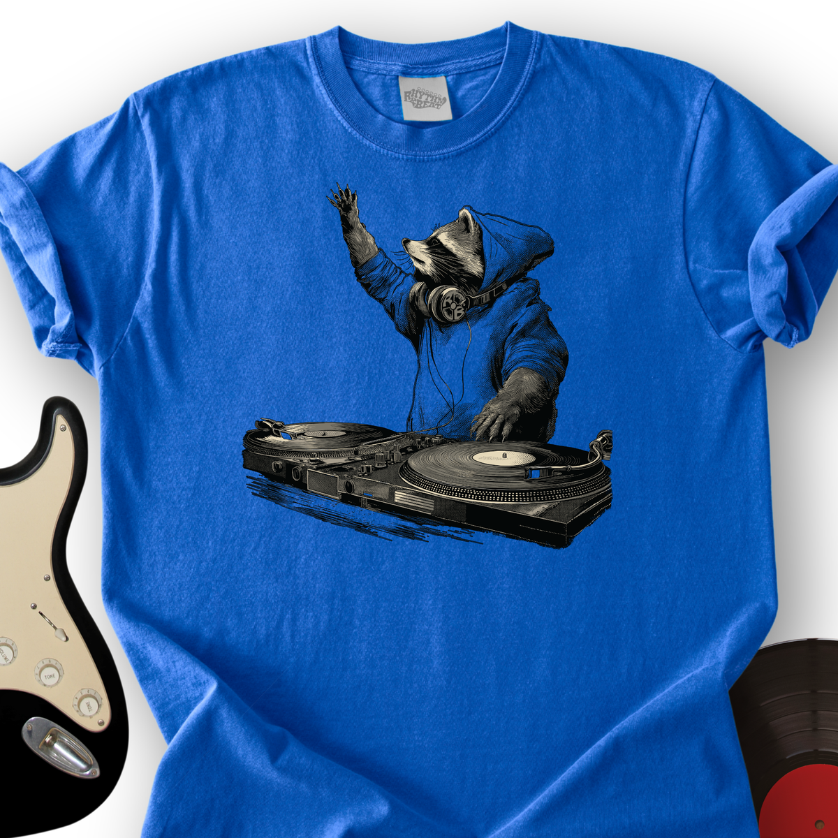 Raccoon Turntables T-Shirt product image 4