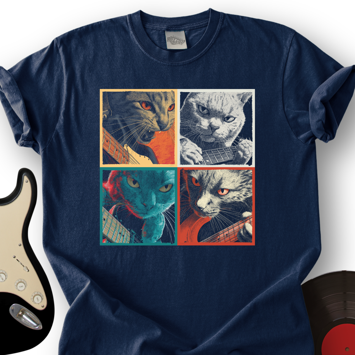 Cats With Guitars T-Shirt product image 4