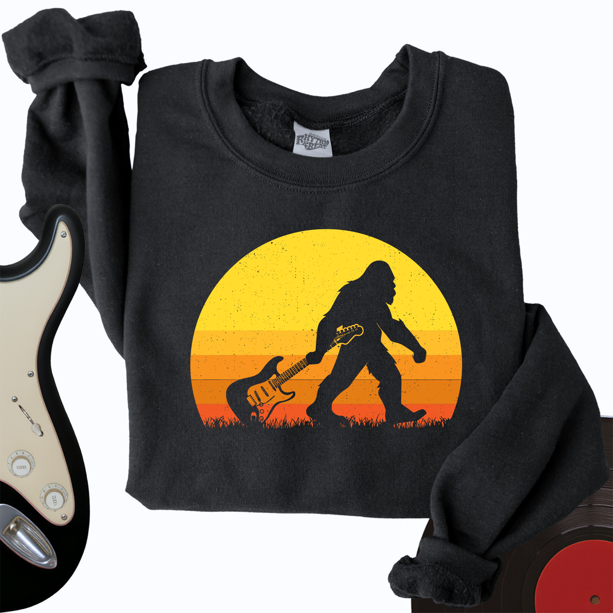 Bigfoot Dragging Guitar Crewneck product image 3