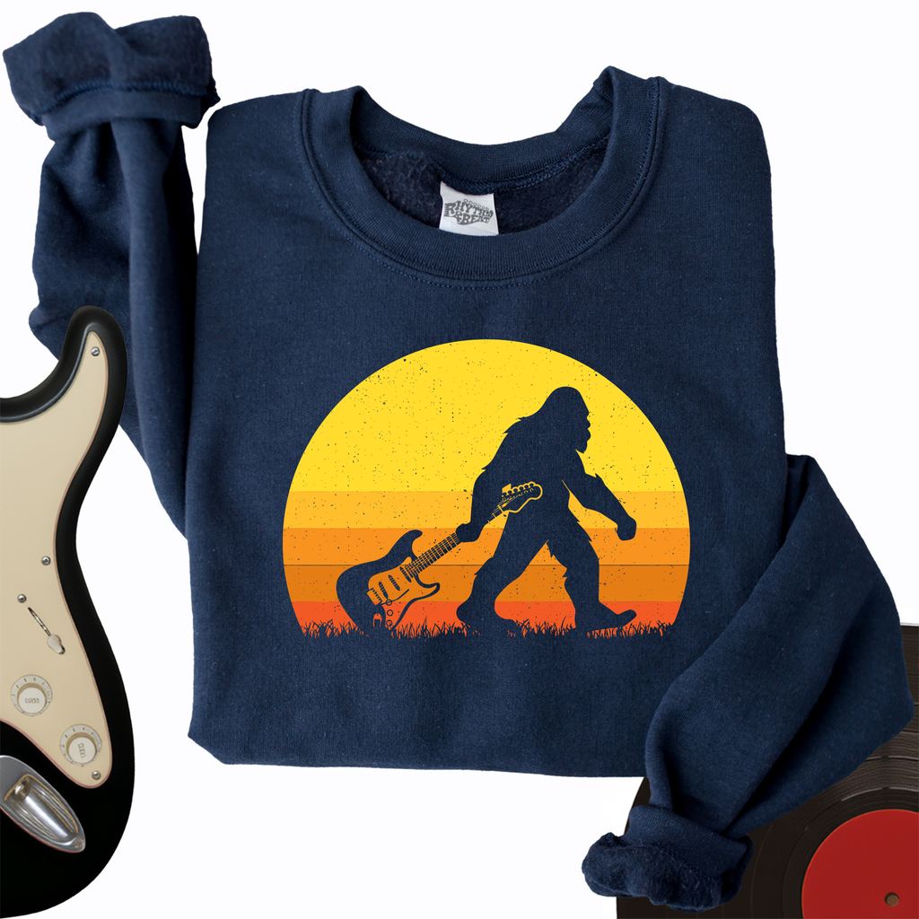 Bigfoot Dragging Guitar Crewneck product image 1