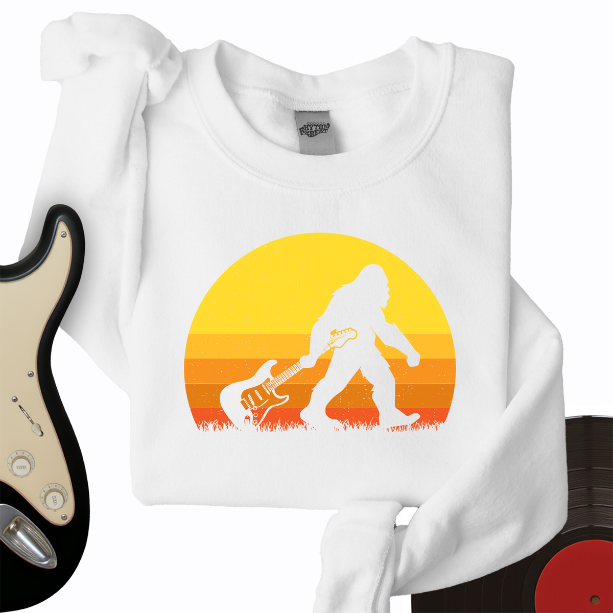 Bigfoot Dragging Guitar Crewneck product image 2