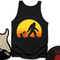 Bigfoot Dragging Guitar Tank Top