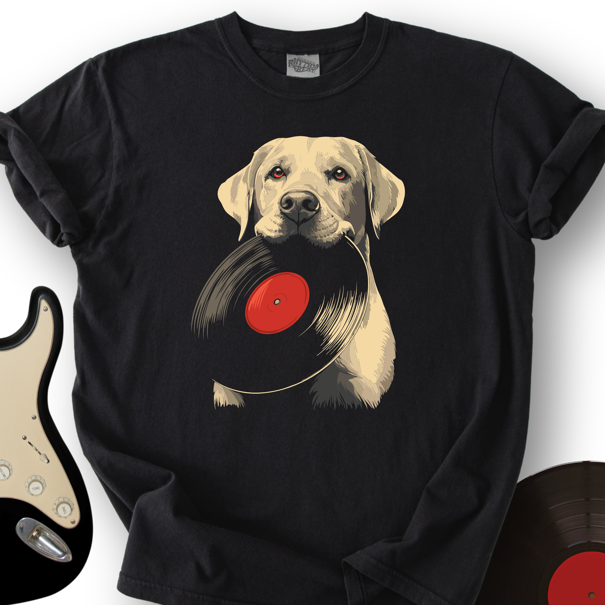 Yellow Labrador Vinyl T-Shirt product image 7