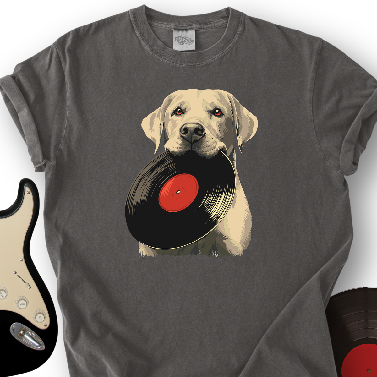 Yellow Labrador Vinyl T-Shirt product image 2