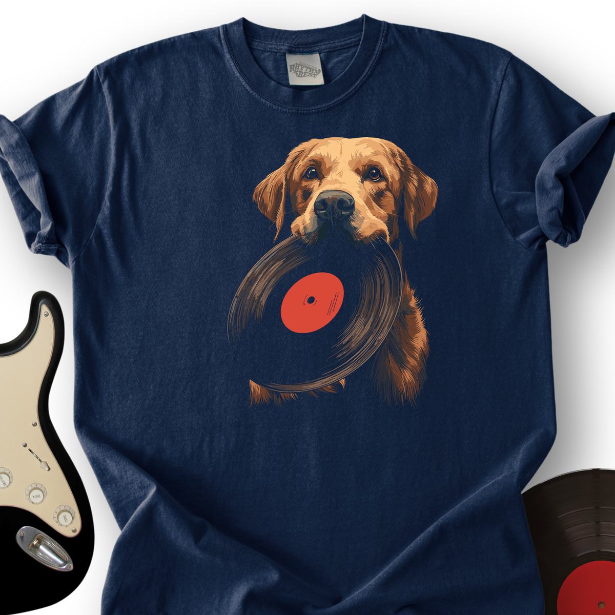 Golden Retriever Vinyl T-Shirt product image 2