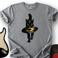 Black Cat Vinyl T-Shirt product image 1