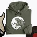 Dino Playing Drums Hoodie product image 1