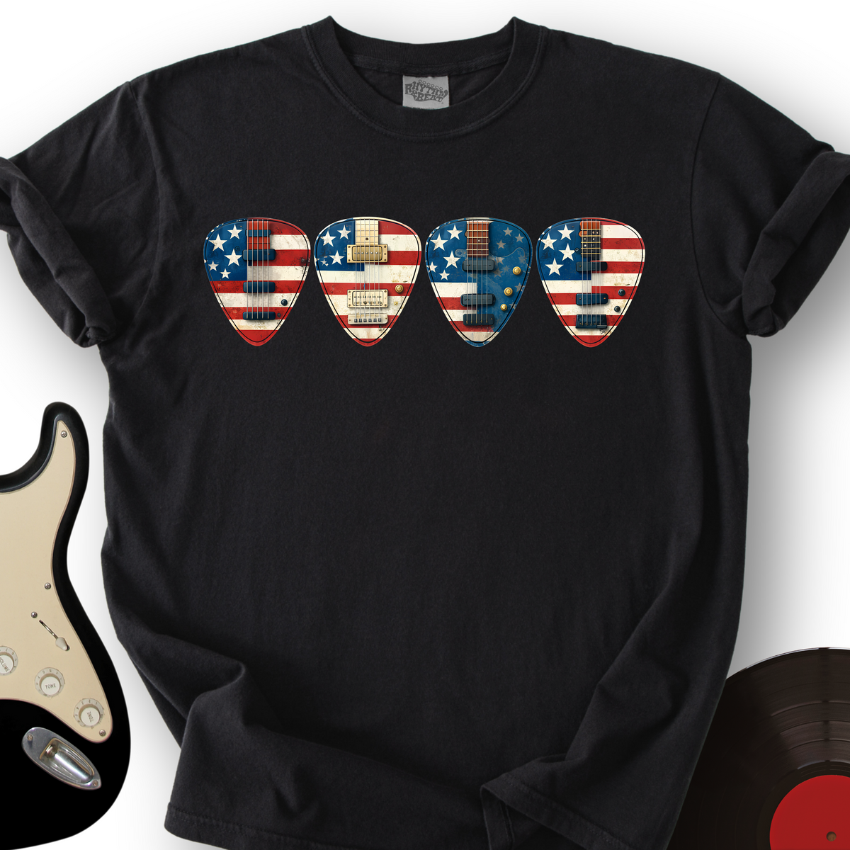 USA Guitar Picks T-Shirt product image 1