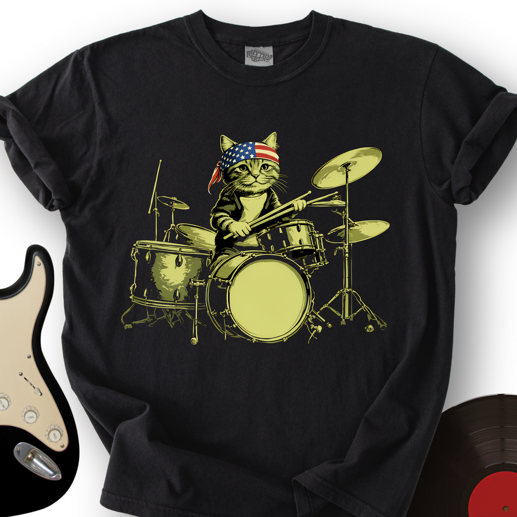 USA Cat Drums T-Shirt product image 1
