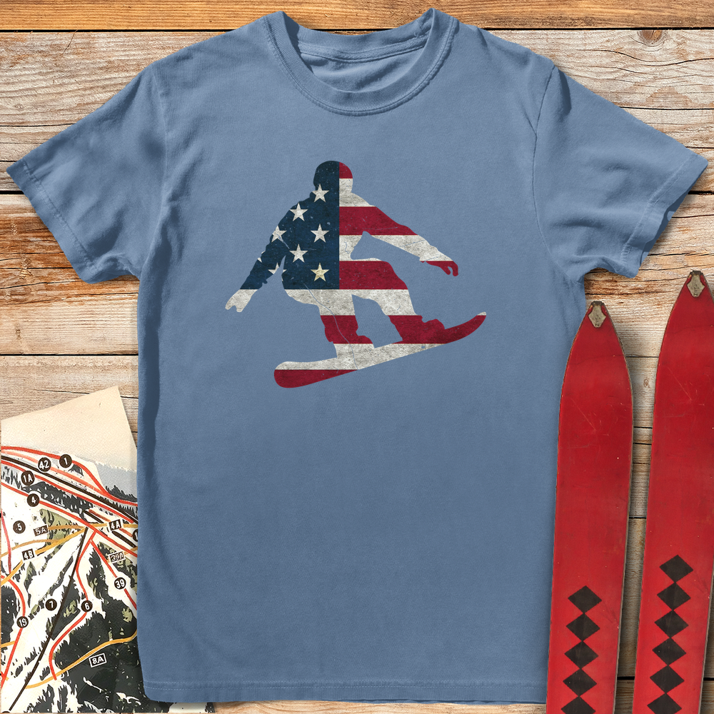 USA Flag Snowboard product image 1