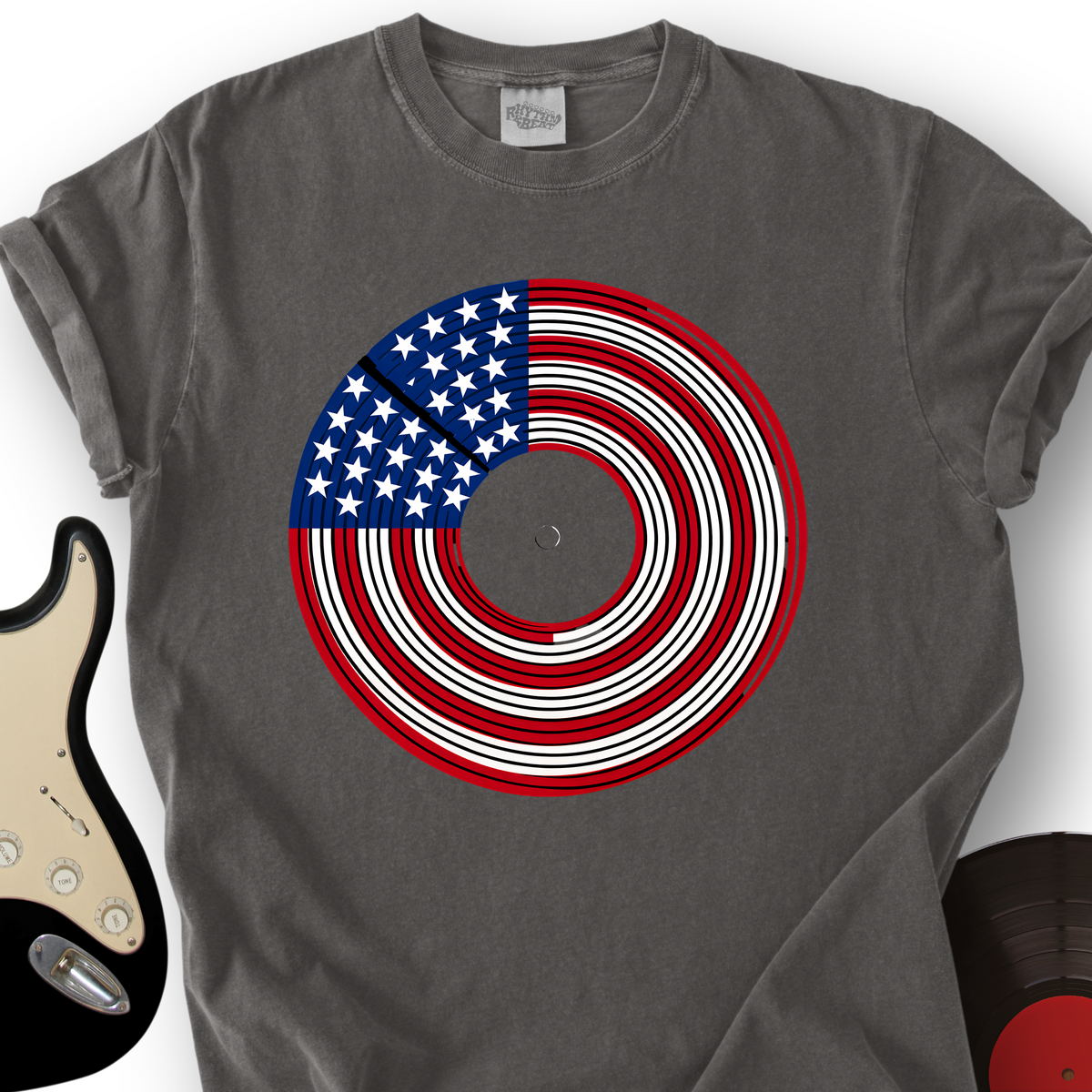 Patriotic Turntable T-Shirt product image 2