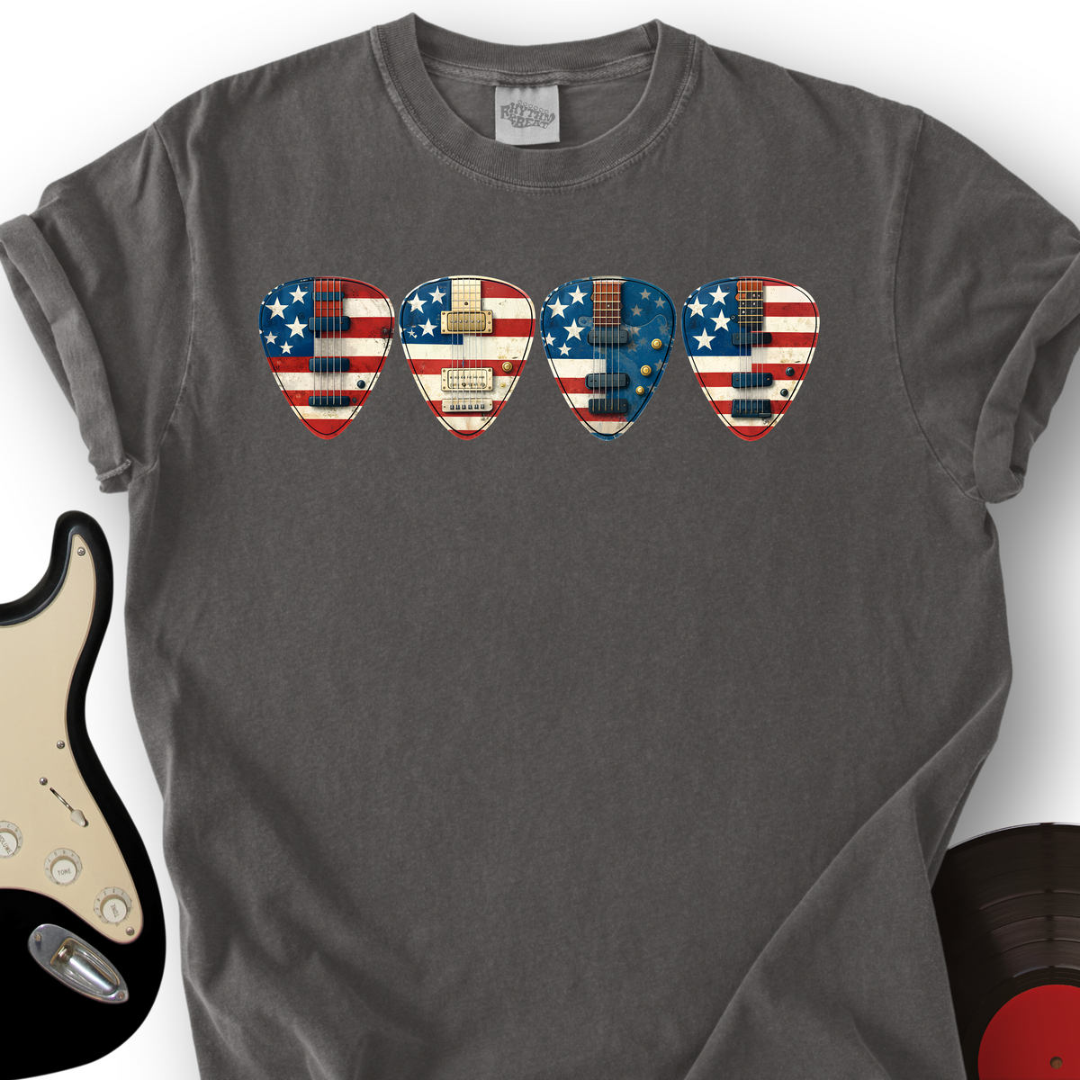 USA Guitar Picks T-Shirt product image 2