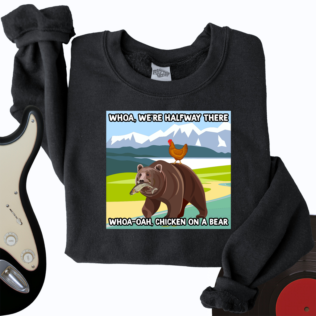 Chicken On A Bear Crewneck product image 1