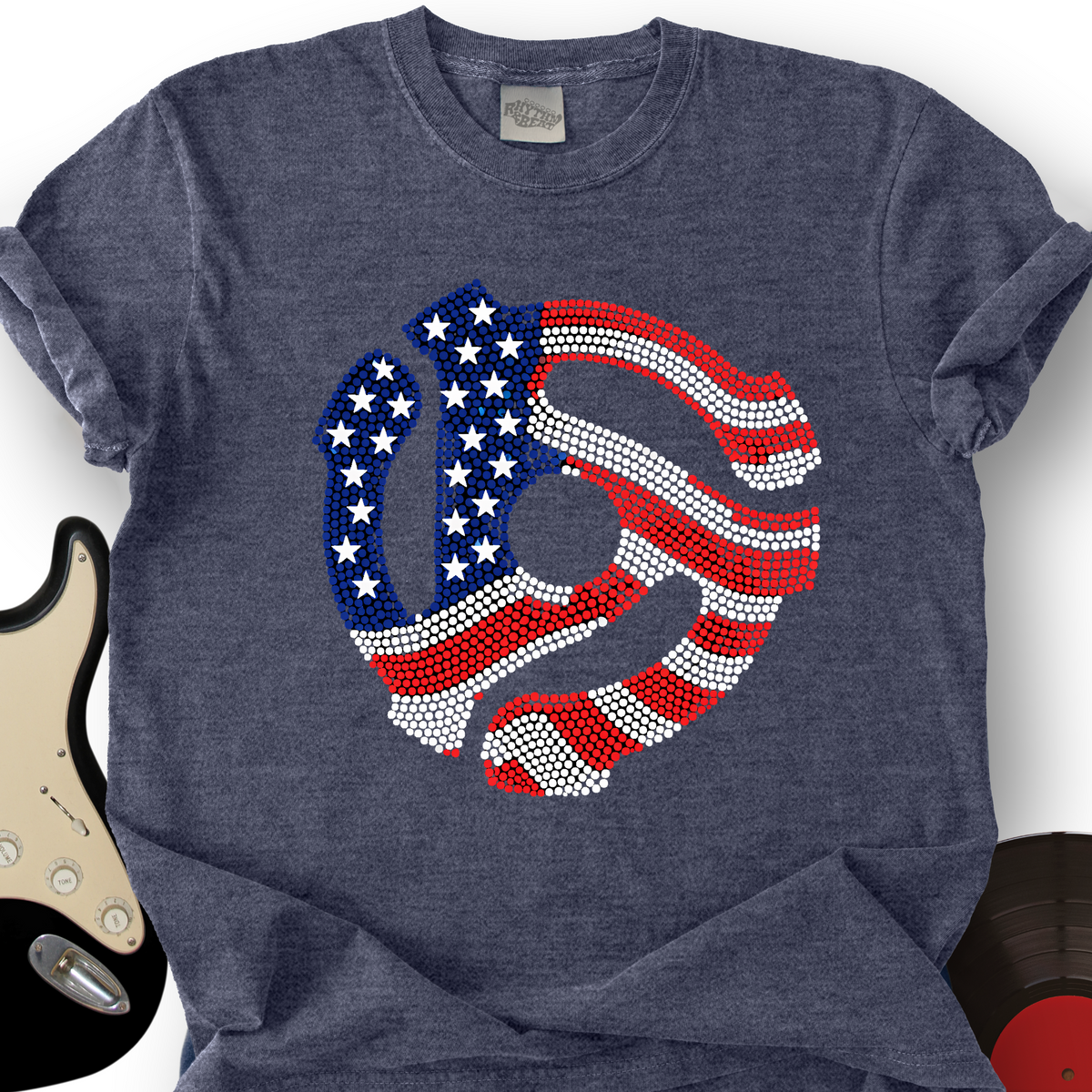 Patriotic Record T-Shirt product image 3