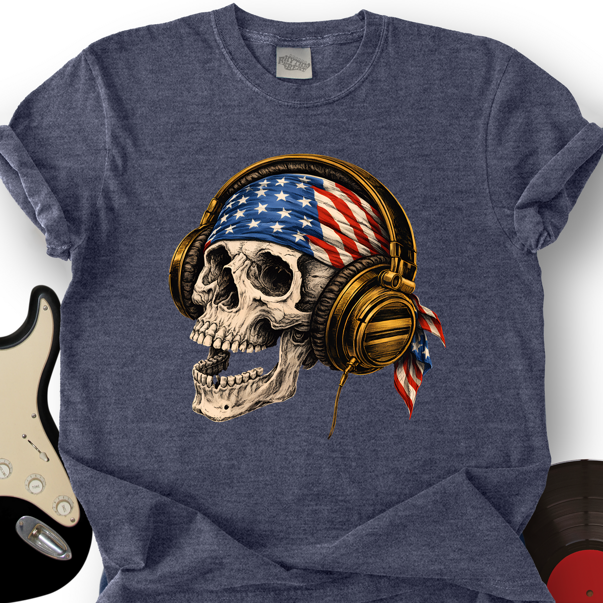 Star-Spangled Skull T-Shirt product image 3