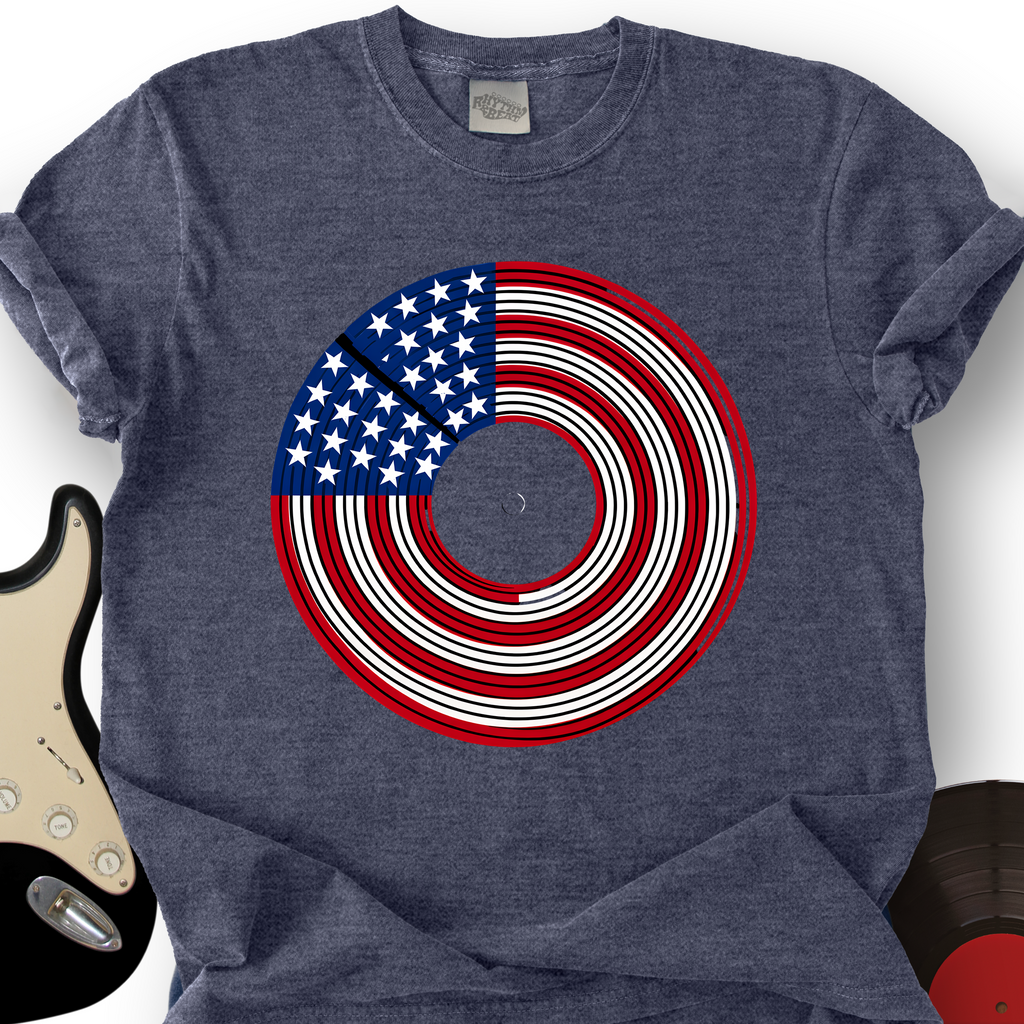 Patriotic Turntable T-Shirt product image 3