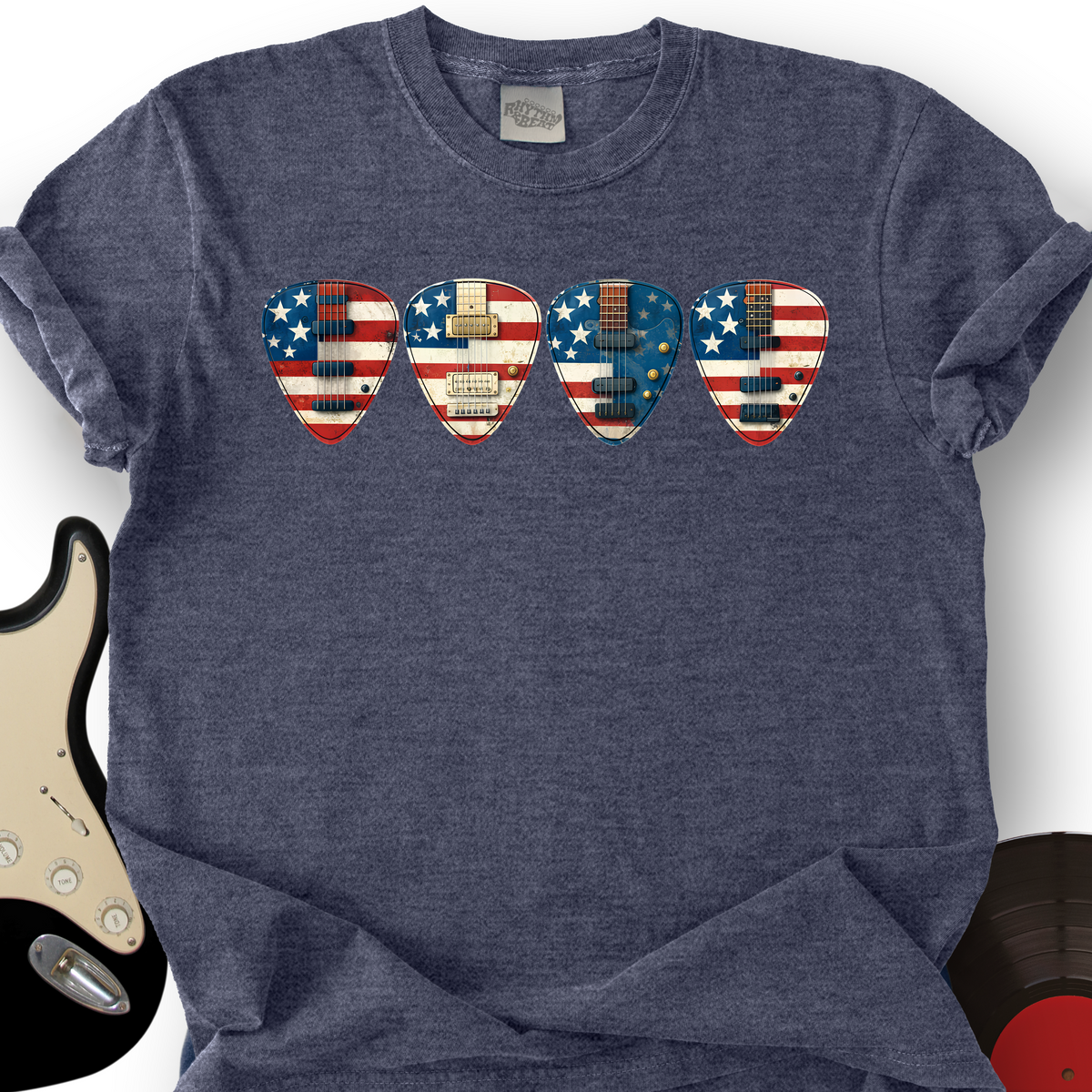 USA Guitar Picks T-Shirt product image 3