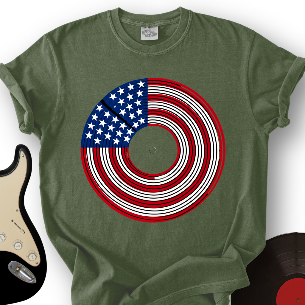 Patriotic Turntable T-Shirt product image 4